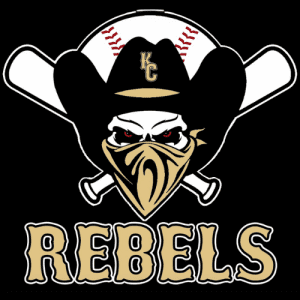 Kendall County Rebels Baseball Logo