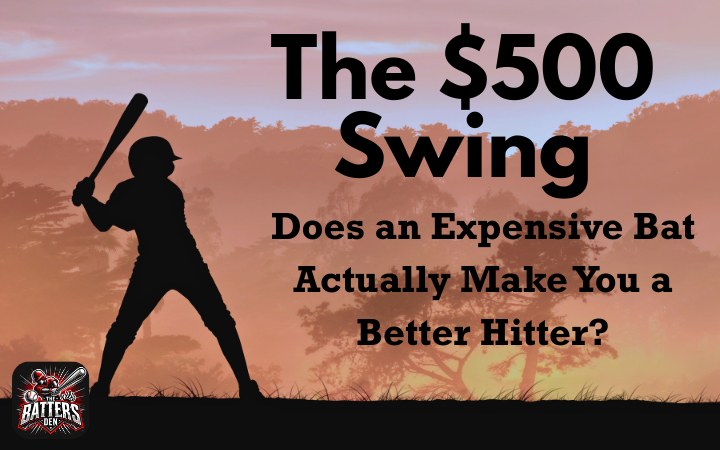 Are expensive bats better? blog image with the silouette of a baseball player in the background